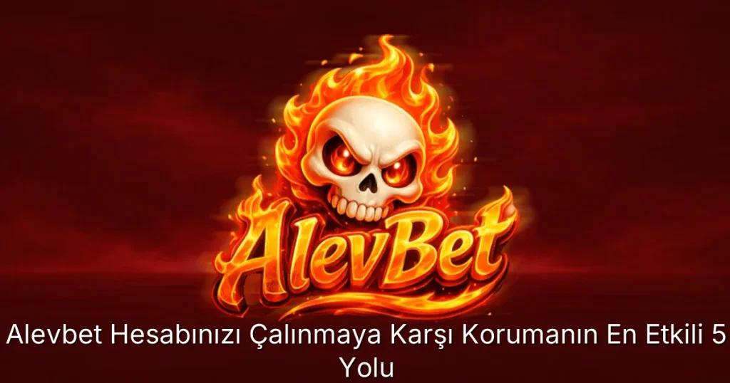 Alevbet Hesabınızı Çalınmaya Karşı Korumanın En Etkili 5 Yolu