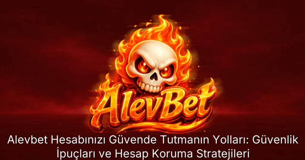 Alevbet Hesabınızı Güvende Tutmanın Yolları: Güvenlik İpuçları ve Hesap Koruma Stratejileri